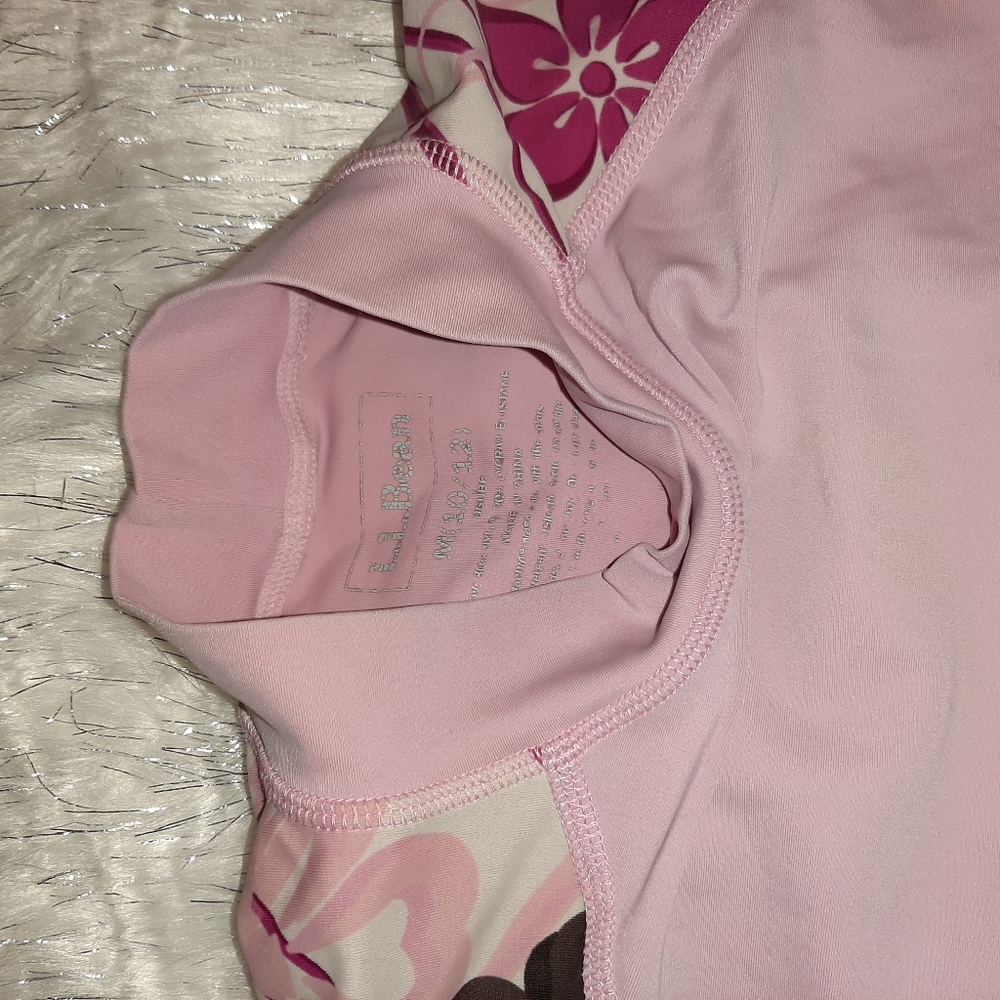 Pink L.L. Bean Girls Rashguard - Picture 7 of 8